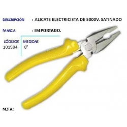 Alicate Electricista Mango Recubierto Ferreteria CASAV-101584 