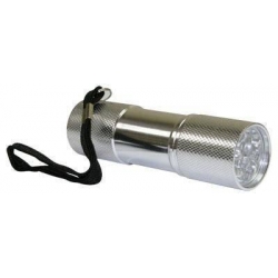 Linterna Metálica de bolsillo de 9 LEDS/3 AAA Ferreteria