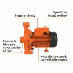 Bomba Eléctrica Para Agua Centrífuga 1/2HP TRUPER BOAC-1 Ferreteria
