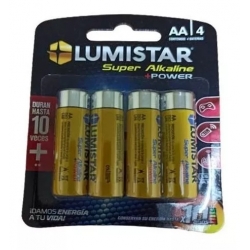 Batería Super Alkalina AAA Blister 4 unidades 1.5 V Lumistar